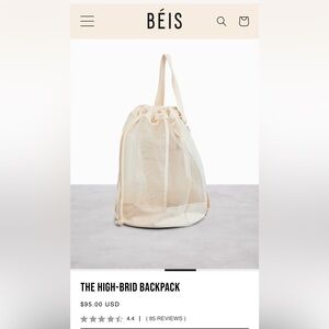 Beis Cream color Hi Brid Backpack